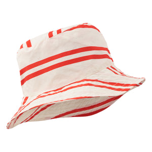 Liewood Damon bucket hat rood/wit
