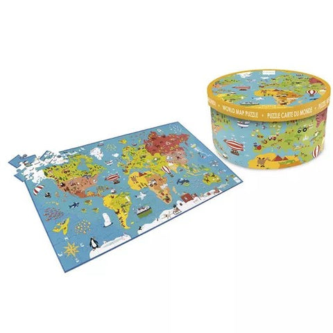 Scratch puzzel world map 100st