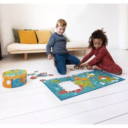 Scratch puzzel world map 100st