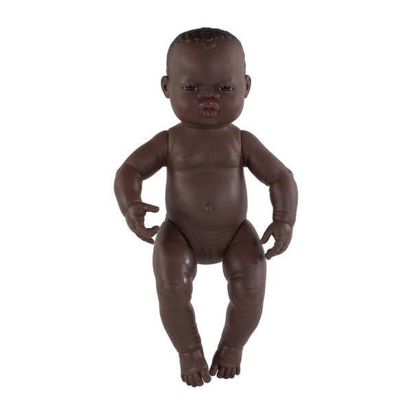 Miniland pop 40 cm afrikaans meisje zonder kleertjes